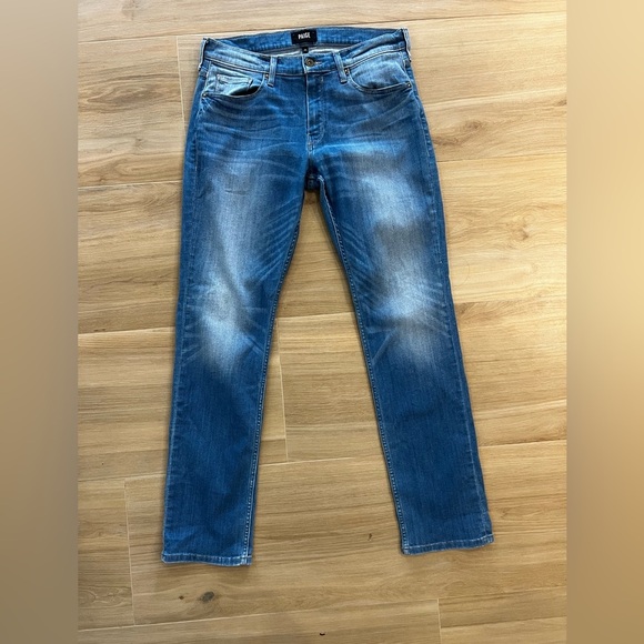 Paige Mens Federal Slim Straight Leg Jeans Size 33 - Picture 2 of 7